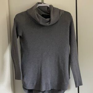 Gray cowl-neck sweater sz L